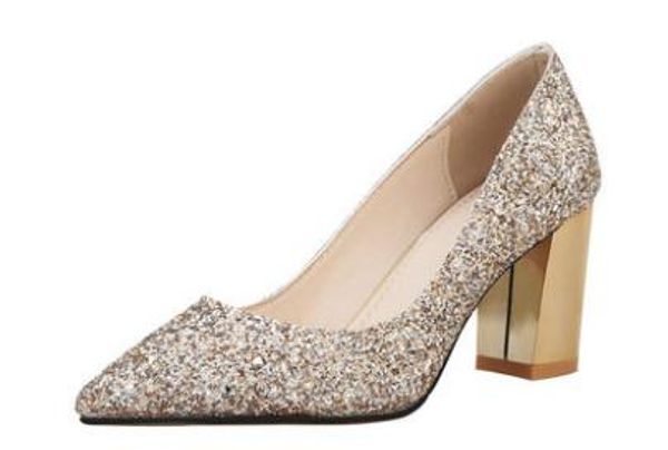 2019 women's shoes in spring and autumn with new style high heel coarse heel pointed end sequined cloth shoes heel 5.5cm ,7.5cm@217, Black
2019 women's shoes in spring and autumn with new style high heel coarse heel pointed end sequined cloth shoes heel 5.5cm ,7.5cm@217, Black