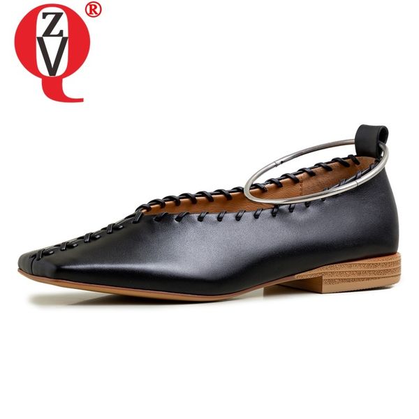 zvq spring fashion women flats outside comfortable square toe handmade genuine leather women shoes drop shipping, Black
zvq spring fashion women flats outside comfortable square toe handmade genuine leather women shoes drop shipping, Black