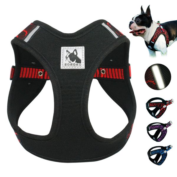 No Pull Mesh Dog Harness Dogs Harness Vest 3M Reflective Nylon Adjustable Step-in Pet Harnesses for French Pitbull
No Pull Mesh Dog Harness Dogs Harness Vest 3M Reflective Nylon Adjustable Step-in Pet Harnesses for French Pitbull