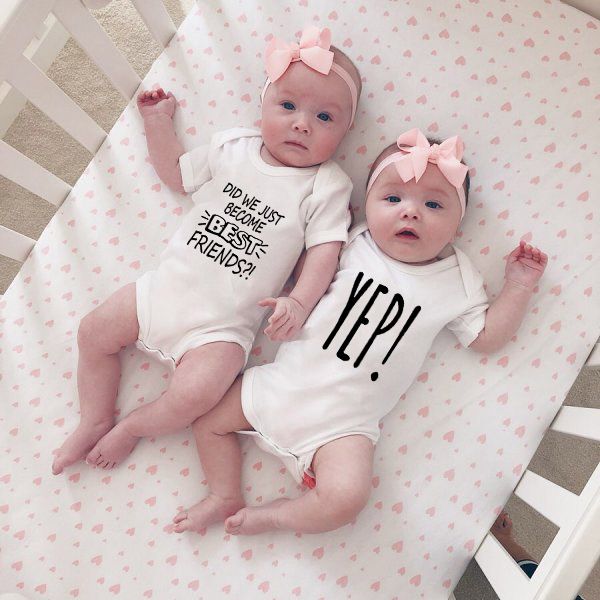 did we just become friends and yep baby cotton short sleeve twin jumpsuits baby boys girls bodysuit funny cute style, White
did we just become friends and yep baby cotton short sleeve twin jumpsuits baby boys girls bodysuit funny cute style, White