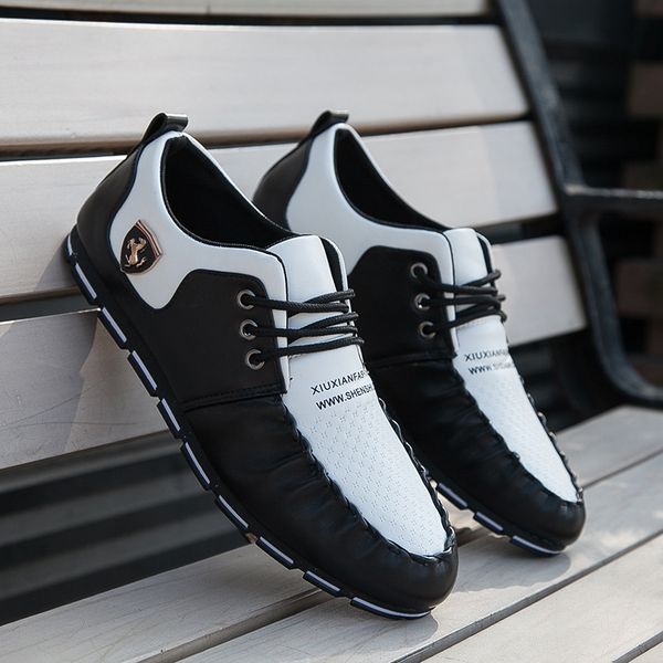 sycatree spring and summer men's casual shoes breathable leather shoes loafers men sneakers zapatos de hombre, Black
sycatree spring and summer men's casual shoes breathable leather shoes loafers men sneakers zapatos de hombre, Black