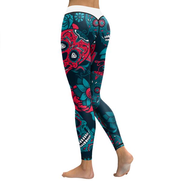 leggings women skull printed yoga pants elastic skinny sports pants stretch legging gym running fitness tights sportswear, White;red
leggings women skull printed yoga pants elastic skinny sports pants stretch legging gym running fitness tights sportswear, White;red