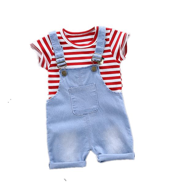 new summer baby boy clothes suit children girls cotton striped t shirt overalls 2pcs/set toddler casual clothing kids tracksuits, White
new summer baby boy clothes suit children girls cotton striped t shirt overalls 2pcs/set toddler casual clothing kids tracksuits, White