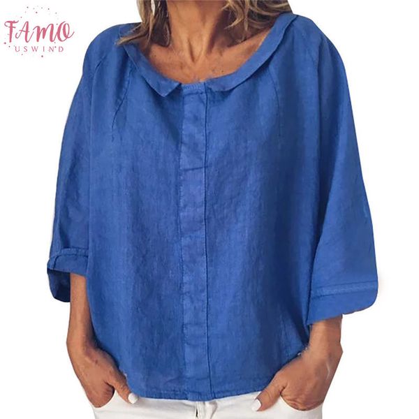 women fashion plus size solid casual linen turtleneck t shirt brand new simple style loose vintage womans mujer, White
women fashion plus size solid casual linen turtleneck t shirt brand new simple style loose vintage womans mujer, White