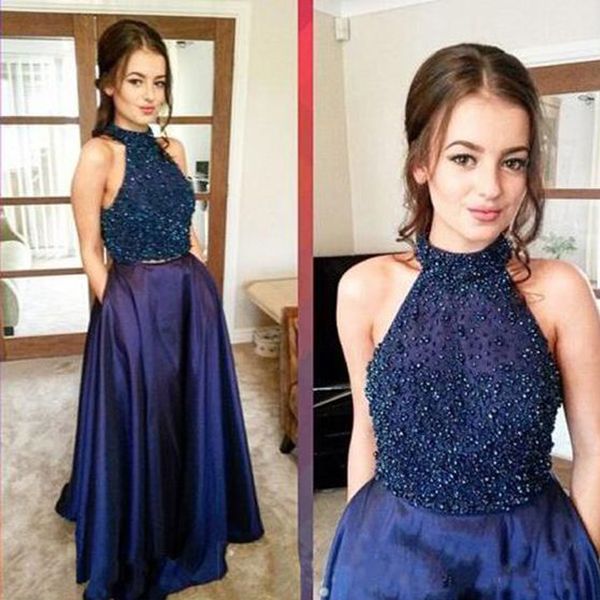 full beaded pearls a line evening dresses floor length prom dress high neck red carpet dress formal gowns, Black;red
full beaded pearls a line evening dresses floor length prom dress high neck red carpet dress formal gowns, Black;red