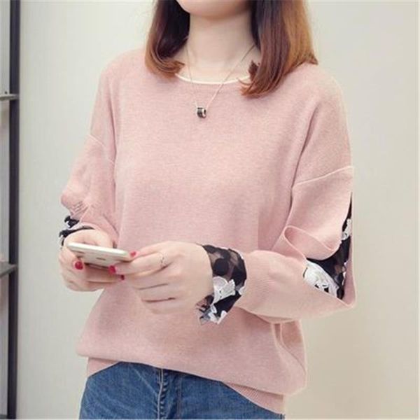 korean new fashion plus size knitted sweater women winter clothes 2020 hollow out mesh patchwork long sleeve casual knitwear, White;black
korean new fashion plus size knitted sweater women winter clothes 2020 hollow out mesh patchwork long sleeve casual knitwear, White;black