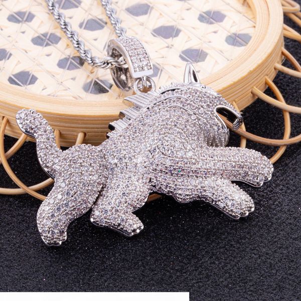 iced out pendant mens luxury designer jewelry hip hop necklace statement diamond pendants stainless steel rope chain charms fashion jewerly, Silver
iced out pendant mens luxury designer jewelry hip hop necklace statement diamond pendants stainless steel rope chain charms fashion jewerly, Silver