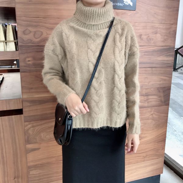autumn winter turtleneck casual knit sweater women loose twist sweaters ladies vintage warm oversized slim pullovers female, Black;gray
autumn winter turtleneck casual knit sweater women loose twist sweaters ladies vintage warm oversized slim pullovers female, Black;gray