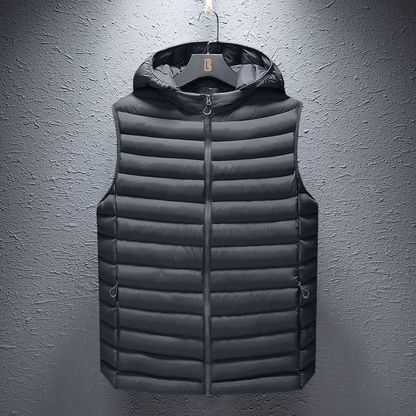 men sleeveless jacket waistcoat winter fashion padded cotton men's vests male thicken waterproof warm vest, Black
men sleeveless jacket waistcoat winter fashion padded cotton men's vests male thicken waterproof warm vest, Black