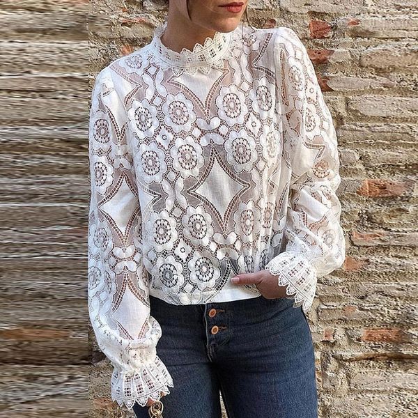 lace perspective women casual solid floral turtleneck hollow out wild tees elegant white ladies fashion soft t-shirts
lace perspective women casual solid floral turtleneck hollow out wild tees elegant white ladies fashion soft t-shirts