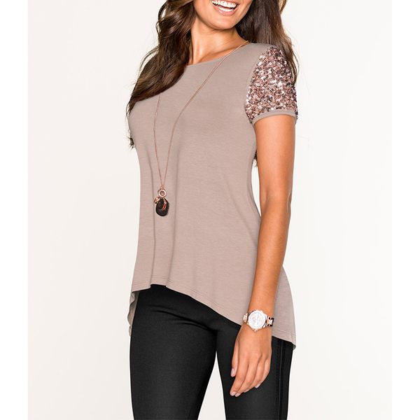 summer women sequin t shirt fashion female short sleeve t-shirt women clothing camisas mujer ws9565v, White
summer women sequin t shirt fashion female short sleeve t-shirt women clothing camisas mujer ws9565v, White