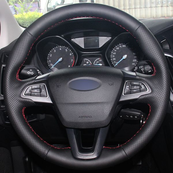 black synthetic leather car steering wheel cover for ford focus 3 2015-2018 kuga 2016-2018 escape 2016-2018
black synthetic leather car steering wheel cover for ford focus 3 2015-2018 kuga 2016-2018 escape 2016-2018