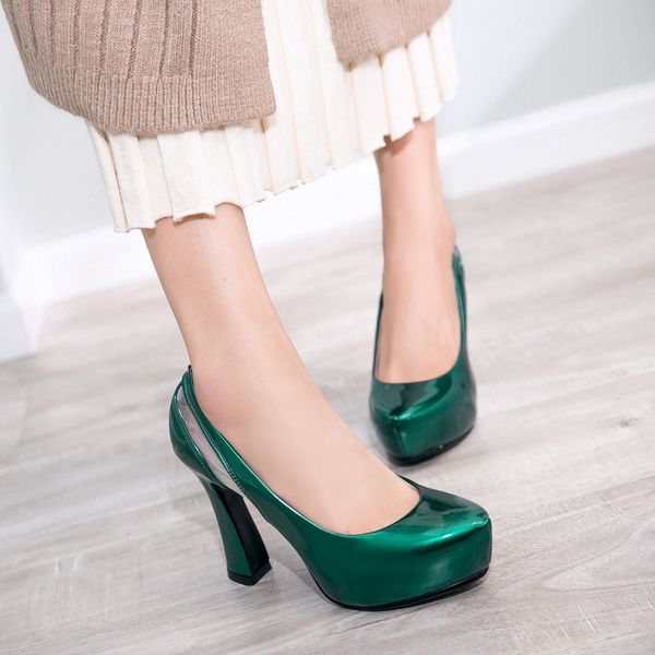 ymechic 2019 new reach fashion green blue heels women platform high heel pumps slip on ladies party shoes summer plus size, Black
ymechic 2019 new reach fashion green blue heels women platform high heel pumps slip on ladies party shoes summer plus size, Black