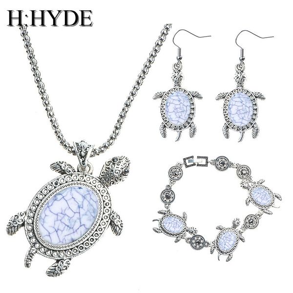 h:hyde classic pretty green natural stone tortoise shape jewelry set for women necklace/ bracelet /earrings mix options jewelry, Silver
h:hyde classic pretty green natural stone tortoise shape jewelry set for women necklace/ bracelet /earrings mix options jewelry, Silver