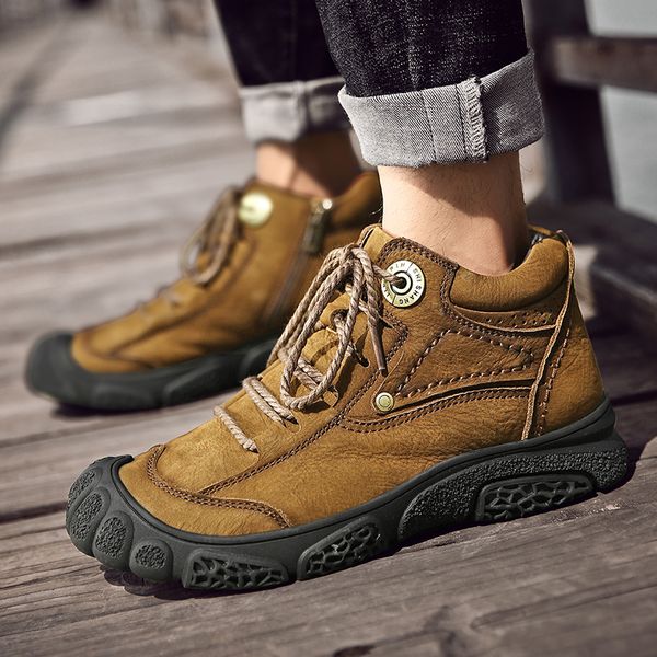 natural cow leather mens hiking shoes men boots outdoor sport shoes comfortabl lace up waterproof rubber sole ankle boots
natural cow leather mens hiking shoes men boots outdoor sport shoes comfortabl lace up waterproof rubber sole ankle boots