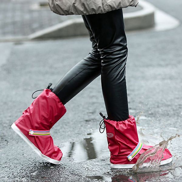 rain shoes cover waterproof shoe protector rainy days reusable overshoes new, White;pink
rain shoes cover waterproof shoe protector rainy days reusable overshoes new, White;pink