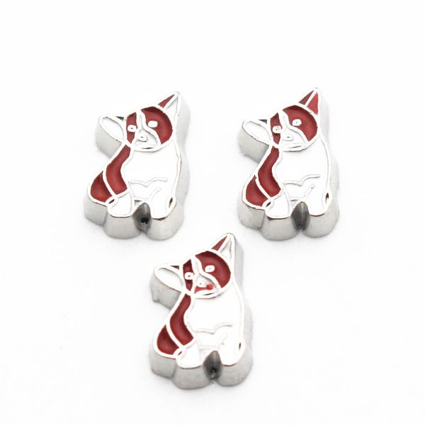 new style 20pcs/lot silver cat alloy floating charms living memory floating lockets charms for diy accessory, Bronze;silver