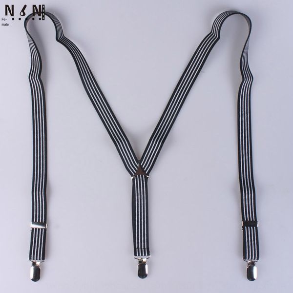 black and white striped pants four seasons all-match elastic back and female sling universal three clip sling female straps v427, Black;white
black and white striped pants four seasons all-match elastic back and female sling universal three clip sling female straps v427, Black;white