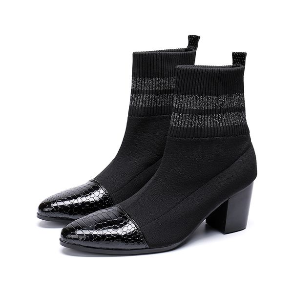 fashion wool stretch fabric black mens boots luxury serpentine solid casual shoes men slip-on breathable with heel boots
fashion wool stretch fabric black mens boots luxury serpentine solid casual shoes men slip-on breathable with heel boots