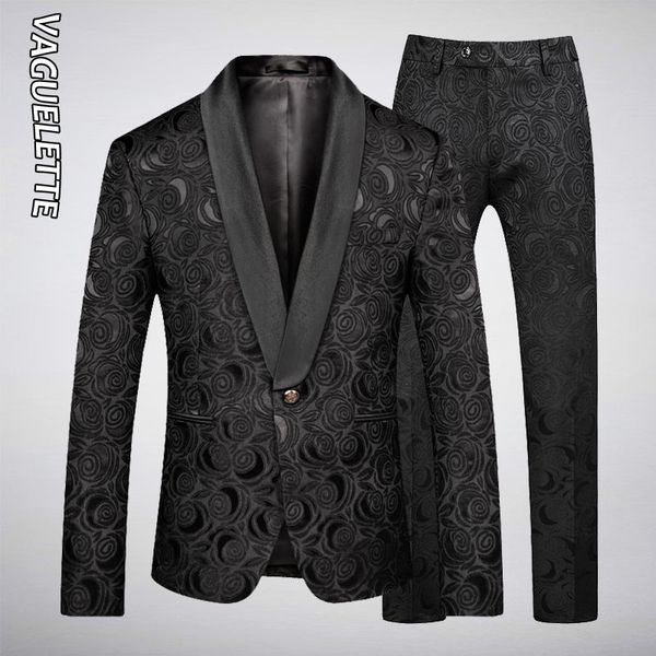 vaguelette luxury black white floral wedding suits for men 2020 groom men suits 2 piece spring jacket plus size m-5xl, White;black
vaguelette luxury black white floral wedding suits for men 2020 groom men suits 2 piece spring jacket plus size m-5xl, White;black