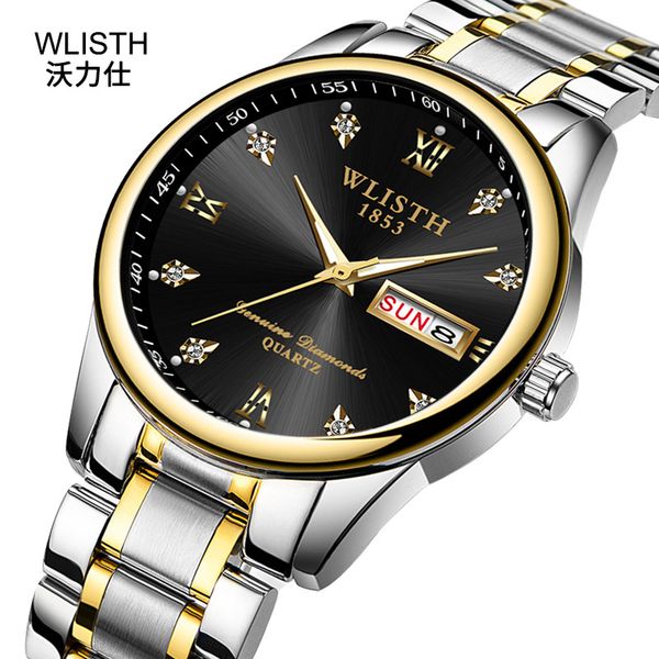 luxury mens stainless steel quartz man leather watch japan movement watch wristwatches life waterproof brand male clock items, Slivery;brown
luxury mens stainless steel quartz man leather watch japan movement watch wristwatches life waterproof brand male clock items, Slivery;brown