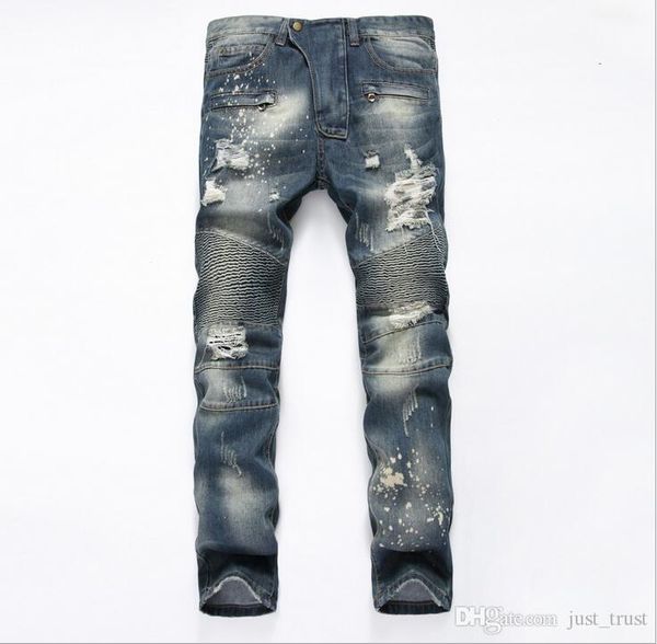 sales famous distressed ripped biker stretch jeans stretch demin jeans hiphop cropped pants with extreme tight plus size 29~42, Blue
sales famous distressed ripped biker stretch jeans stretch demin jeans hiphop cropped pants with extreme tight plus size 29~42, Blue