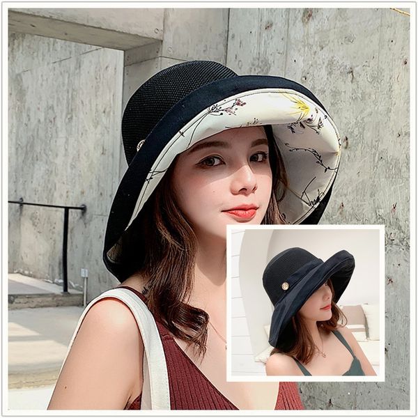 sun women's bucket bucket summer big edge breathable fisherman hat foldable sun hat women's summer fashion, Blue;gray
sun women's bucket bucket summer big edge breathable fisherman hat foldable sun hat women's summer fashion, Blue;gray
