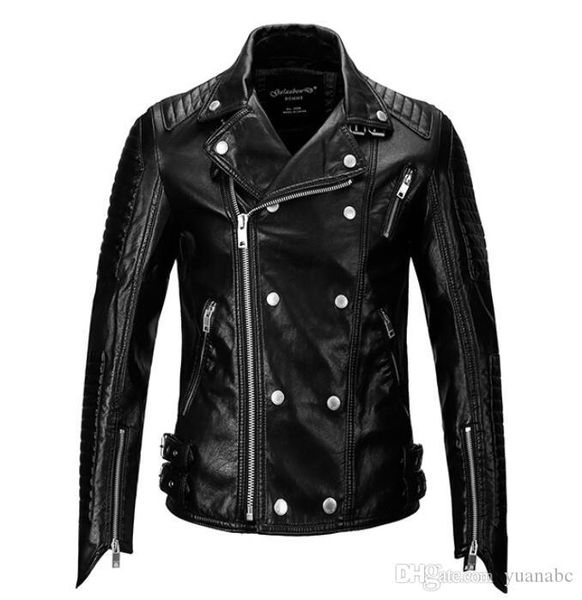 new 2019 men winter motorcycle jacket water washed leather jacket men clothing personality fashion leather coat, Black
new 2019 men winter motorcycle jacket water washed leather jacket men clothing personality fashion leather coat, Black