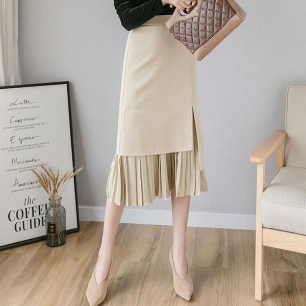skirts korean fashion plain pleated skirt women 2021 summer girl's sweet solid color chic midi long preppy style khaki/black
skirts korean fashion plain pleated skirt women 2021 summer girl's sweet solid color chic midi long preppy style khaki/black