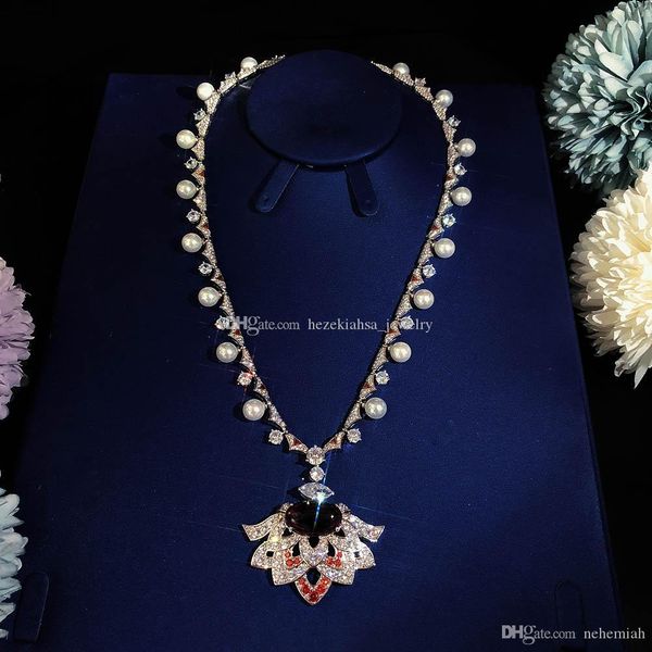 high-end luxurious ball lady necklace party gathering red diamond + pearl necklace necklace circular superior quality ing
high-end luxurious ball lady necklace party gathering red diamond + pearl necklace necklace circular superior quality ing
