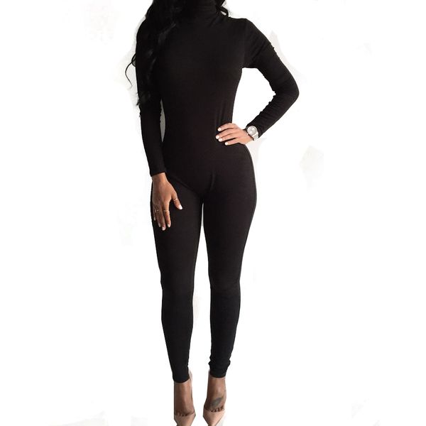 fashion skinny bodycon jumpsuit women long sleeve high neck black stretch romper overalls back zipper one piece outfits520, Black;white
fashion skinny bodycon jumpsuit women long sleeve high neck black stretch romper overalls back zipper one piece outfits520, Black;white