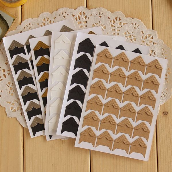 24 pcs/lot diy vintage corner kraft paper stickers for p albums frame decoration scrapbooking other home decor
24 pcs/lot diy vintage corner kraft paper stickers for p albums frame decoration scrapbooking other home decor