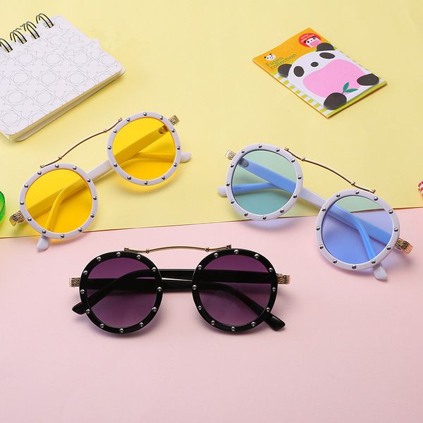 metal children's sunglasses uv400 cute round sunglasses girl boy baby glasses frame gafas de sol mujer, Blue
metal children's sunglasses uv400 cute round sunglasses girl boy baby glasses frame gafas de sol mujer, Blue