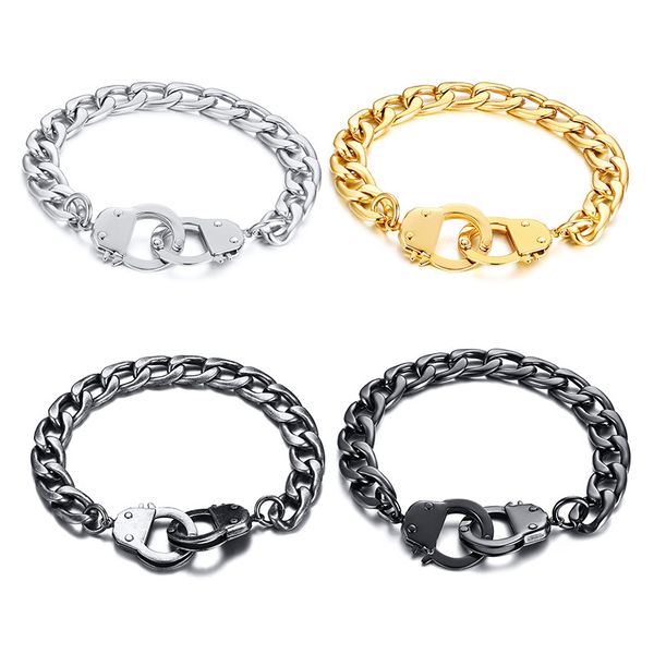 stainless steel mens personalized handcuffs design charm bracelets for boys titanium steel cuban link chains wrap bangle fashion jewelry, Golden;silver
stainless steel mens personalized handcuffs design charm bracelets for boys titanium steel cuban link chains wrap bangle fashion jewelry, Golden;silver