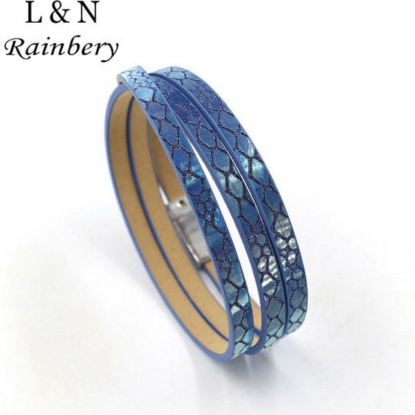 rainbery 2019 5 colors 57cm pu leather wrap bracelet with magnet clasp jewelry for women men jb0452, Golden;silver
rainbery 2019 5 colors 57cm pu leather wrap bracelet with magnet clasp jewelry for women men jb0452, Golden;silver