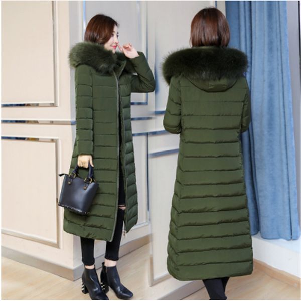 hooded winter down coat jacket long warm slim women cotton-padded casaco feminino abrigos mujer invierno wadded parkas outwear 8, Black
hooded winter down coat jacket long warm slim women cotton-padded casaco feminino abrigos mujer invierno wadded parkas outwear 8, Black