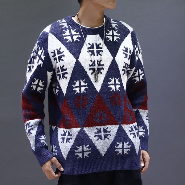 2019 men's autumn and winter new fashion print loose round neck pullover sweater support wholesale dropshipping, White;black
2019 men's autumn and winter new fashion print loose round neck pullover sweater support wholesale dropshipping, White;black