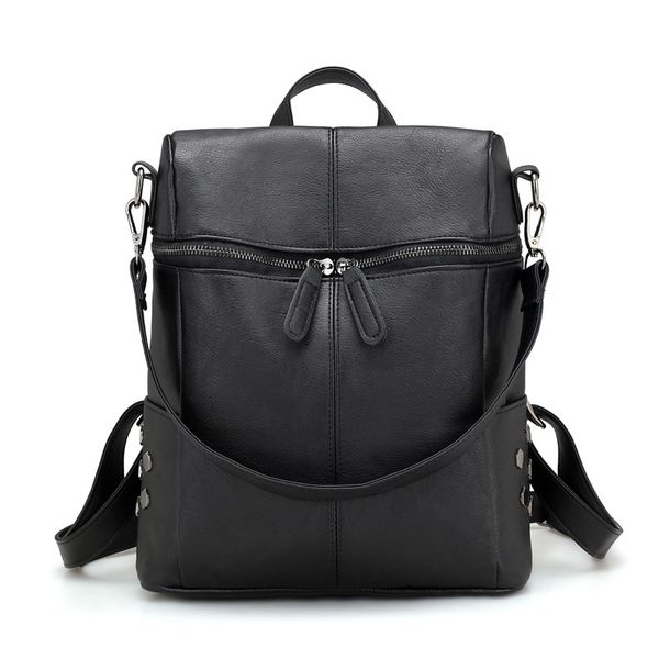 smooza 2020 fashion leather backpack women waterproof pu leather ladies zipper female casual shoulder bag teenager school bag
smooza 2020 fashion leather backpack women waterproof pu leather ladies zipper female casual shoulder bag teenager school bag