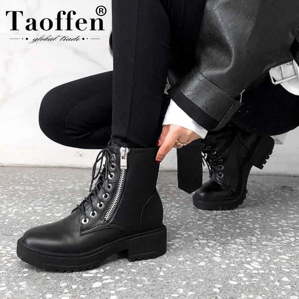 taoffen 2020 ins motorcycle boots round toe platform cross strap casual winter shoes woman long boots size 34-39, Black
taoffen 2020 ins motorcycle boots round toe platform cross strap casual winter shoes woman long boots size 34-39, Black