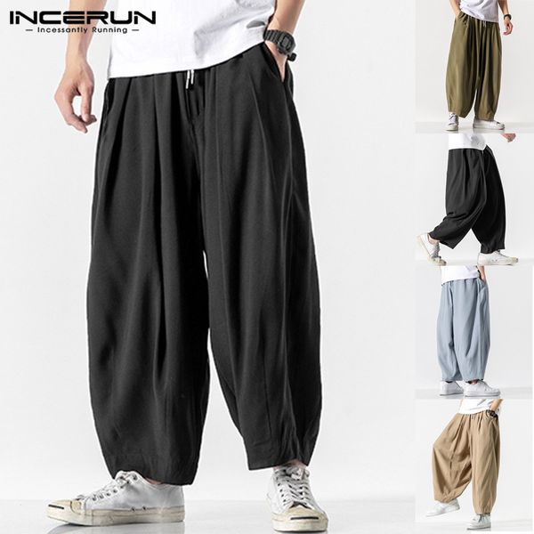 2020 summer men wide leg pants drawstring joggers plain high street man casual trousers baggy fashion harem pants s-5xl incerun, Black
2020 summer men wide leg pants drawstring joggers plain high street man casual trousers baggy fashion harem pants s-5xl incerun, Black