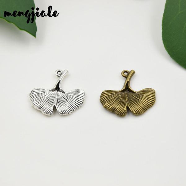mengjiale 15pcs/lot antique silver & bronze gingko leaf charm pendants ginkgo biloba leaf pendant gingko pendants 28x24mm, Bronze;silver
mengjiale 15pcs/lot antique silver & bronze gingko leaf charm pendants ginkgo biloba leaf pendant gingko pendants 28x24mm, Bronze;silver