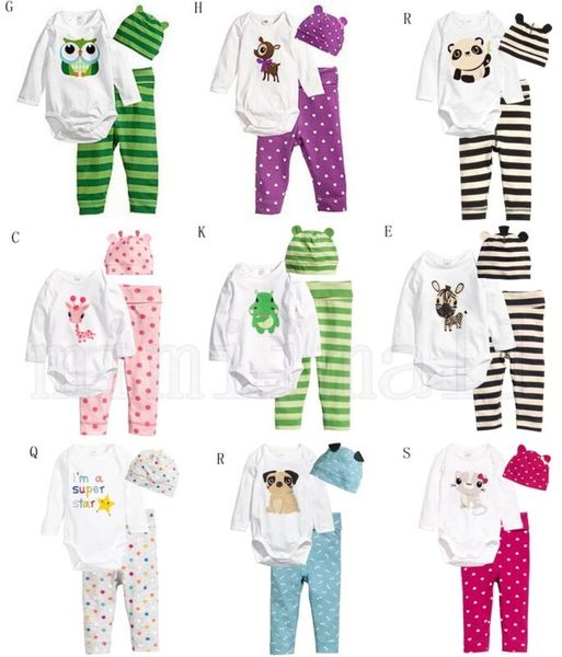 3pcs kid baby boy girl newborn bodysuit+pants+hat cotton clothes sets 4patterns, Pink;blue
3pcs kid baby boy girl newborn bodysuit+pants+hat cotton clothes sets 4patterns, Pink;blue