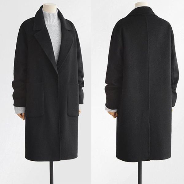 plus size wool blend winter jacket women clothes casual solid single breasted long coat blazers overcoat large size woman coats, Black
plus size wool blend winter jacket women clothes casual solid single breasted long coat blazers overcoat large size woman coats, Black