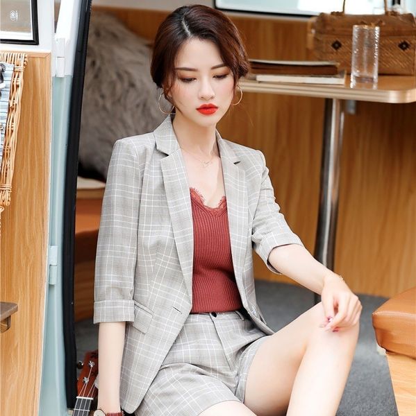 new fashion plaid half sleeve blazers jackets coat for women business work wear uniform styles professional clothes blaser, White;black
new fashion plaid half sleeve blazers jackets coat for women business work wear uniform styles professional clothes blaser, White;black