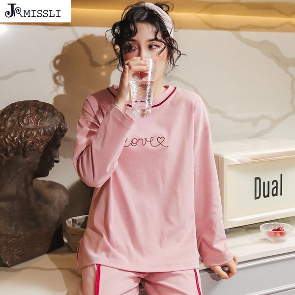 jrmissli cute pink pijama set woman cotton letter sleepwear nighty female casual spring pajamas sets, Blue;gray
jrmissli cute pink pijama set woman cotton letter sleepwear nighty female casual spring pajamas sets, Blue;gray