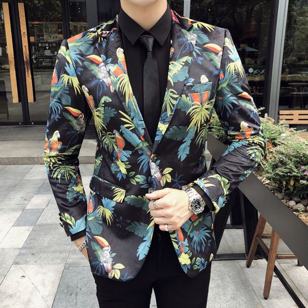 men suit jacket autumn winter blazer men plus size streetwear floral blazer slim fit casual night club tuxedo, White;black
men suit jacket autumn winter blazer men plus size streetwear floral blazer slim fit casual night club tuxedo, White;black