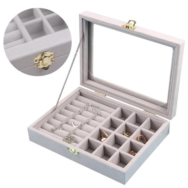 jewelry storage box exquisite travel jewelry box rectangle packaging necklace rings earrings storage organizer windows display, Pink;blue
jewelry storage box exquisite travel jewelry box rectangle packaging necklace rings earrings storage organizer windows display, Pink;blue