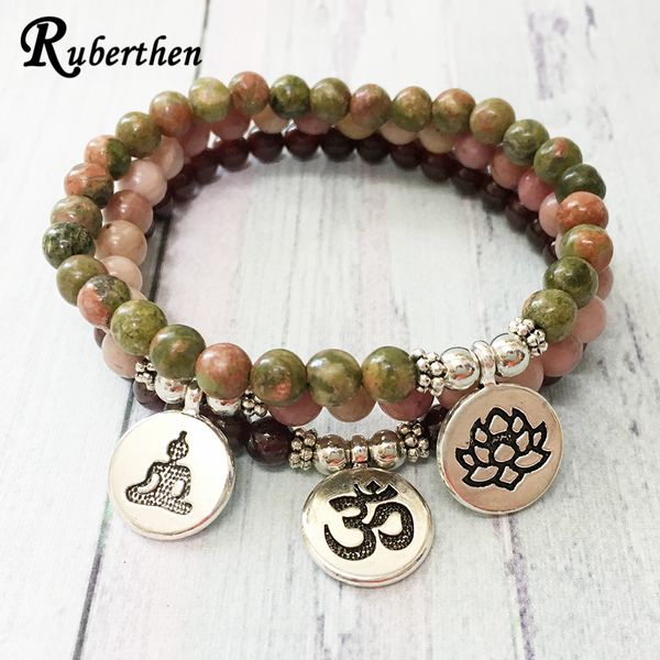 ruberthen 6 mm a grade garnet ohm bracelet rhodonite buddha yoga mala bracelet fashion unakite lotus charm for women, Black
ruberthen 6 mm a grade garnet ohm bracelet rhodonite buddha yoga mala bracelet fashion unakite lotus charm for women, Black