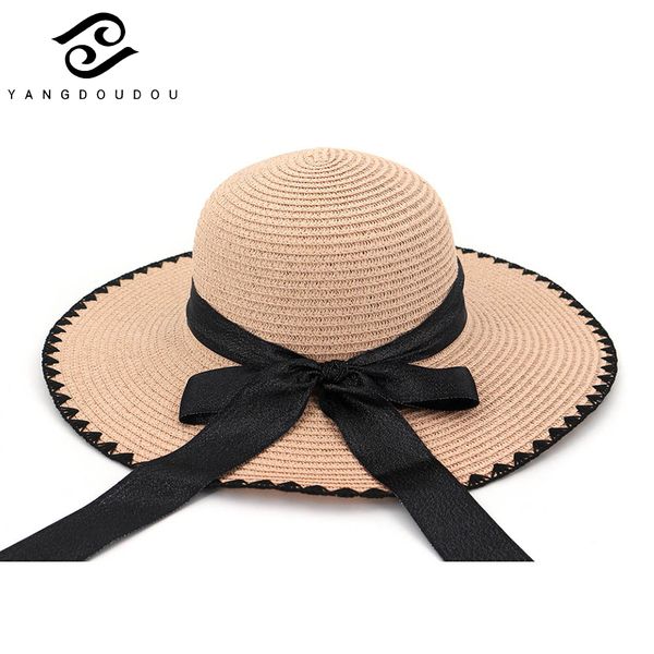 yangdoudou new fashion beach hat for women summer solid sun protection big wide brim female bow tie hat, Blue;gray
yangdoudou new fashion beach hat for women summer solid sun protection big wide brim female bow tie hat, Blue;gray