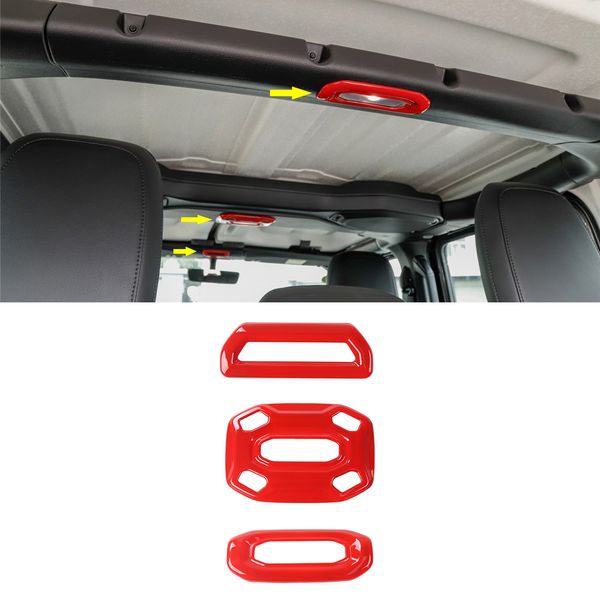 front middle rear reading light panel cover decoration stickers for wrangler jl 2018+ car interior accessories abs red 3pcs
front middle rear reading light panel cover decoration stickers for wrangler jl 2018+ car interior accessories abs red 3pcs